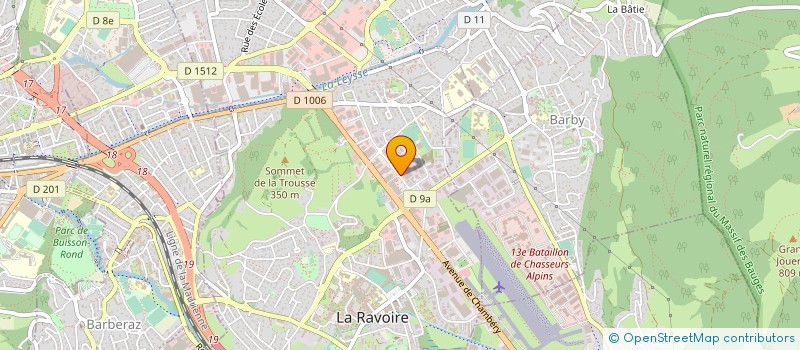 localisation de l'entreprise ALPINCENDIE  SAINT-ALBAN-LEYSSE