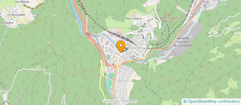 localisation de l'entreprise ALPINE 3V NOTAIRES  MOUTIERS