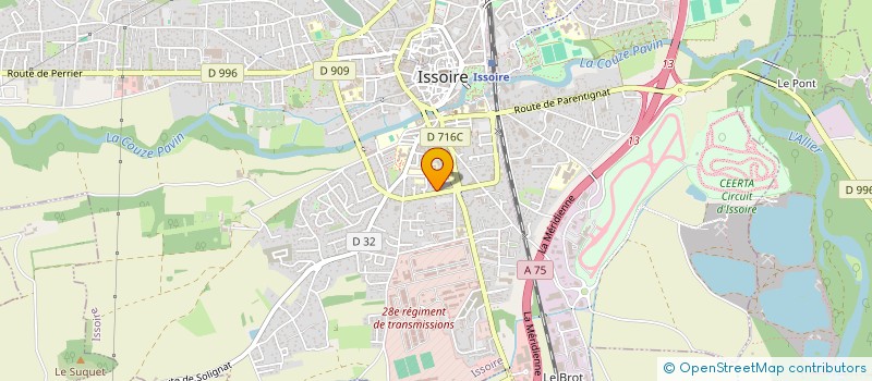 localisation de l'entreprise ALPINE  ISSOIRE