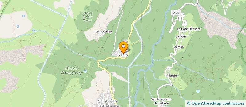 localisation de l'entreprise ALPINE APARTMENT SERVICES  LES BELLEVILLE