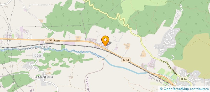 localisation de l'entreprise ALPINE CUISINES à LA BATIE-NEUVE