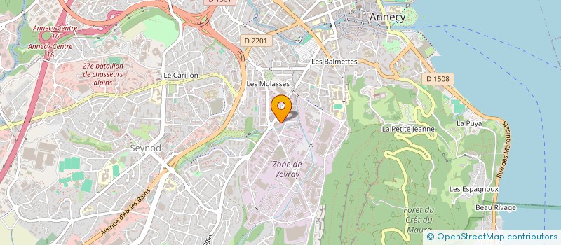 localisation de l'entreprise ALPINE DE SERVICES ET TRAVAUX DE BATIMENTS  ANNECY