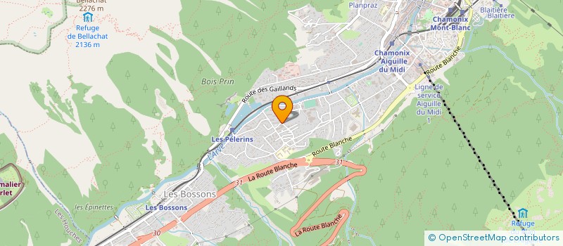 localisation de l'entreprise ALPINE ELECTRICS  CHAMONIX-MONT-BLANC