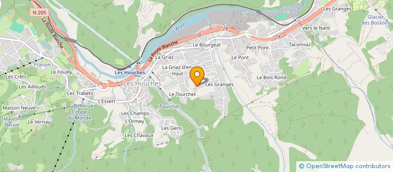 localisation de l'entreprise ALPINE ESCAPE  LES HOUCHES
