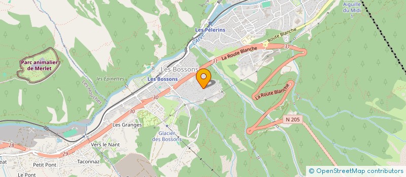 localisation de l'entreprise ALPINE EXPOSURES SARL  CHAMONIX-MONT-BLANC