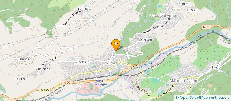 localisation de l'entreprise ALPINE LEX à LA PLAGNE TARENTAISE