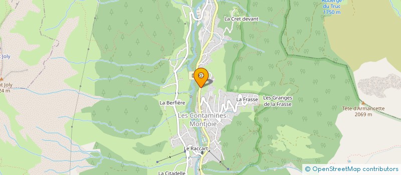 localisation de l'entreprise ALPINE LODGE  LES CONTAMINES-MONTJOIE