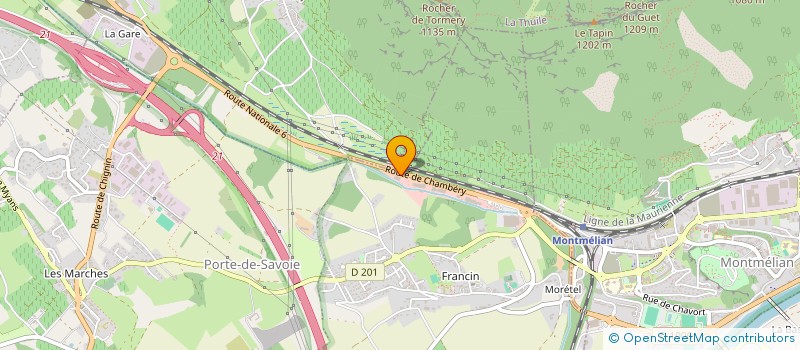 localisation de l'entreprise ALPINE MENUISERIE à PORTE-DE-SAVOIE