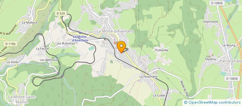 localisation de l'entreprise ALPINE NAUTIQUE  LA MOTTE-D'AVEILLANS