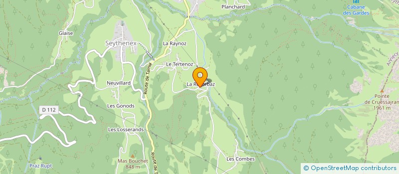 localisation de l'entreprise ALPINE TRANSFERS  FAVERGES-SEYTHENEX