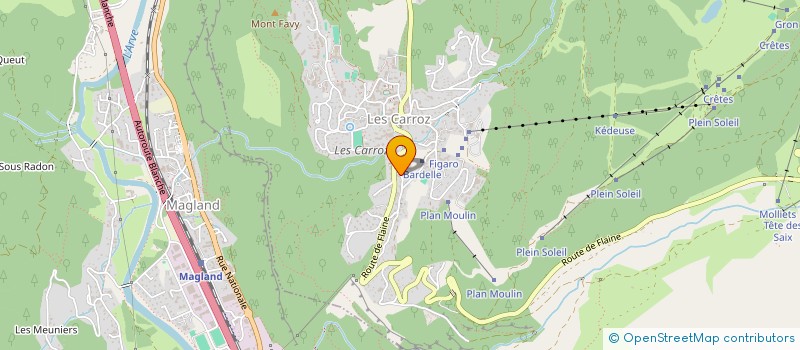 localisation de l'entreprise ALPINELEC à ARACHES-LA-FRASSE