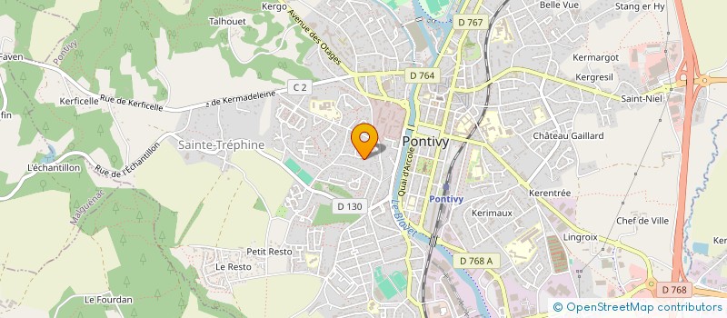localisation de l'entreprise ALPINELO  PONTIVY