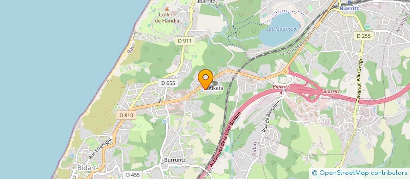 localisation de l'entreprise ALPINEO à BIDART