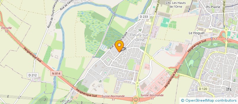 localisation de l'entreprise ALPINIA  FLEURY-SUR-ORNE