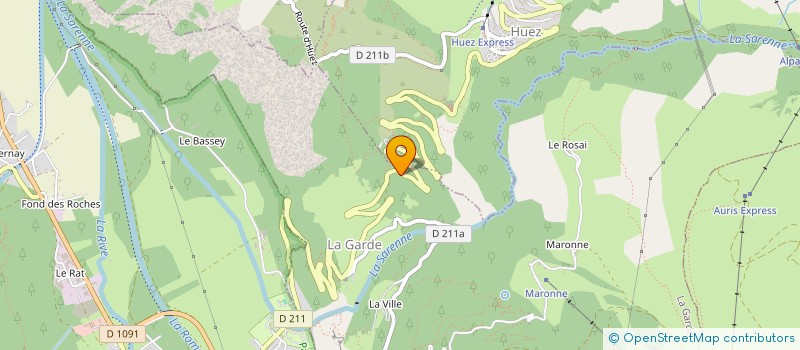 localisation de l'entreprise ALPINVEST à LES DEUX ALPES