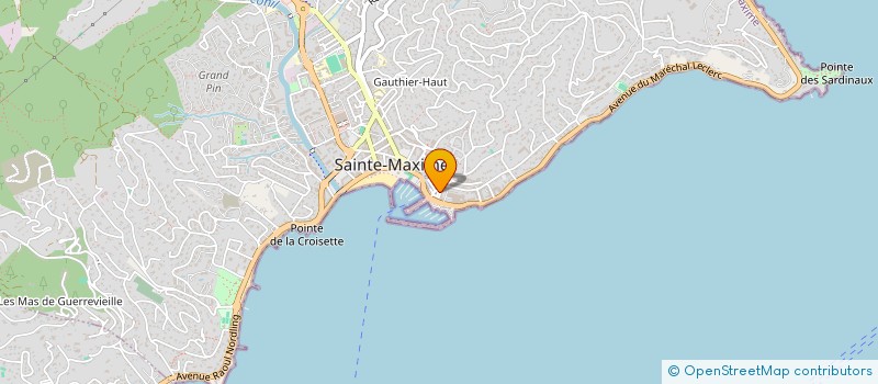localisation de l'entreprise ALPIROMA à SAINTE-MAXIME
