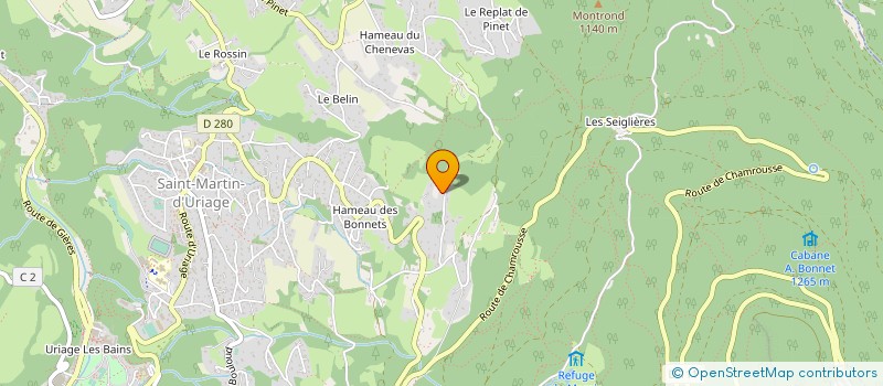 localisation de l'entreprise ALPISERE CHARPENTE  SAINT-MARTIN-D'URIAGE