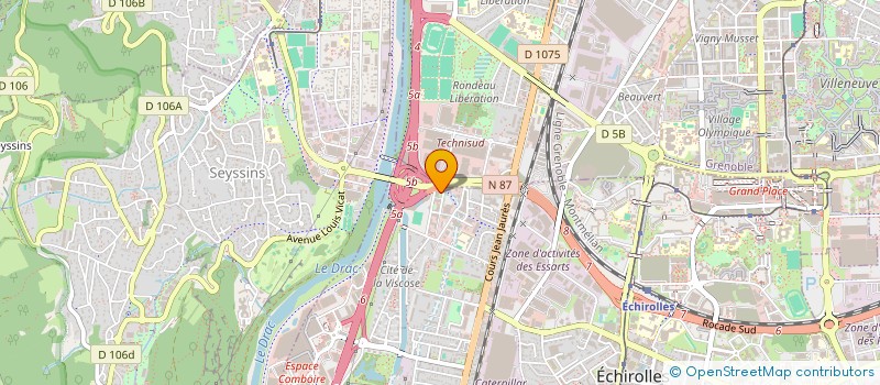 localisation de l'entreprise ALPISURF  ECHIROLLES