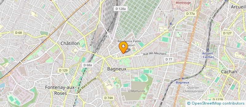 localisation de l'entreprise ALPO - AMICALE DES LOCATAIRES PERI OLIVETTES à BAGNEUX