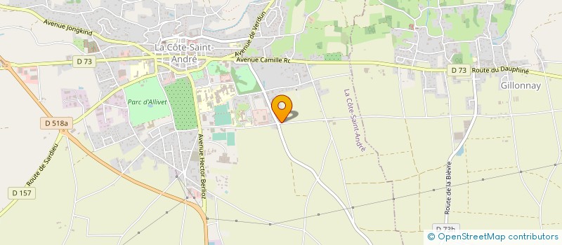 localisation de l'entreprise ALPPI - ALPES PORTES INDUSTRIELLES  LA COTE-SAINT-ANDRE