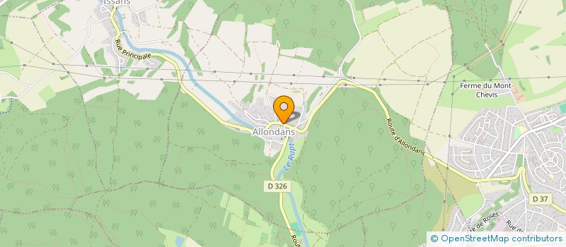 localisation de l'entreprise ALPRES  ALLONDANS