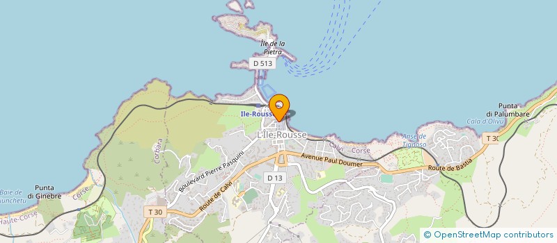 localisation de l'entreprise ALPRO CORSE à L'ILE-ROUSSE