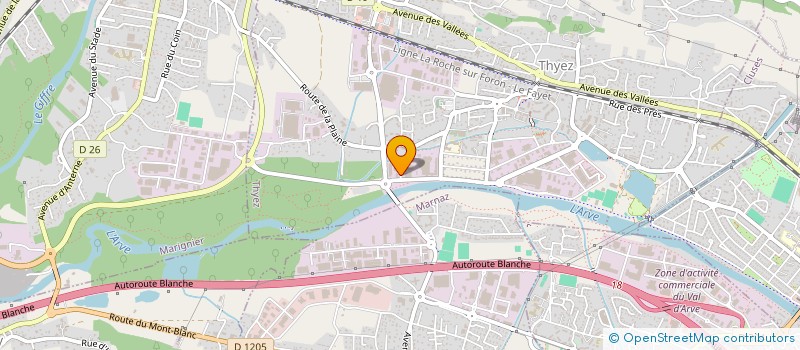 localisation de l'entreprise ALPROCOM à THYEZ