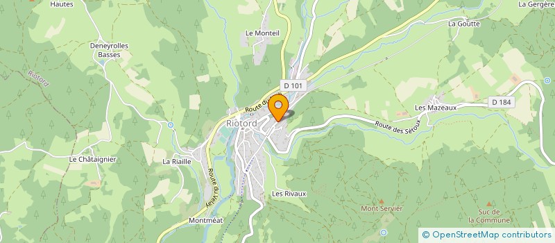localisation de l'entreprise ALPROD à RIOTORD