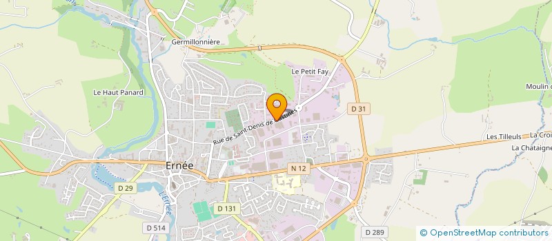 localisation de l'entreprise ALPROFER à ERNEE