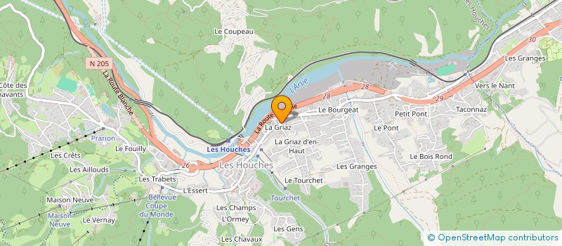 localisation de l'entreprise ALPS FILMS  LES HOUCHES