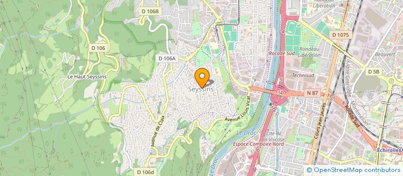 localisation de l'entreprise ALPSEMI à GRENOBLE