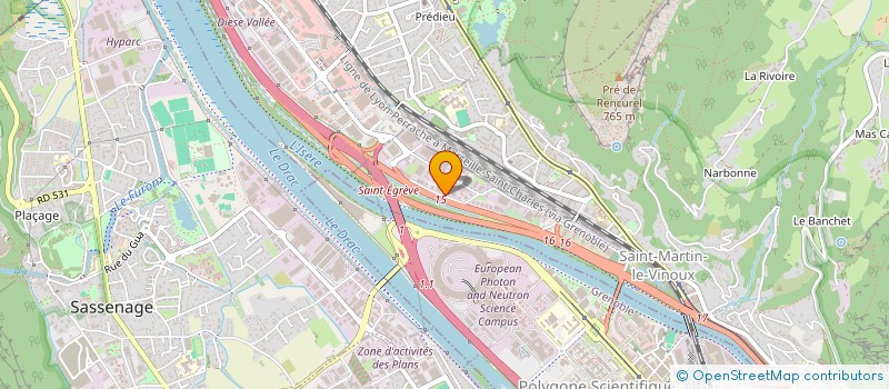 localisation de l'entreprise ALPSITEC  SAINT-MARTIN-LE-VINOUX