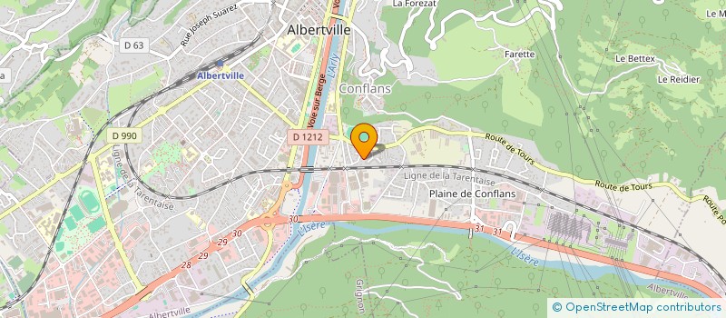 localisation de l'entreprise ALPY  ALBERTVILLE