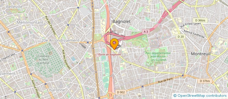 localisation de l'entreprise ALPY BEAUTE à BAGNOLET