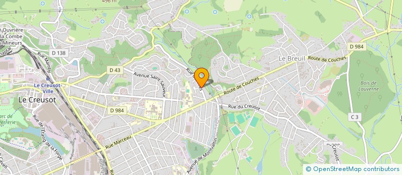 localisation de l'entreprise ALPYNOTE  LE CREUSOT