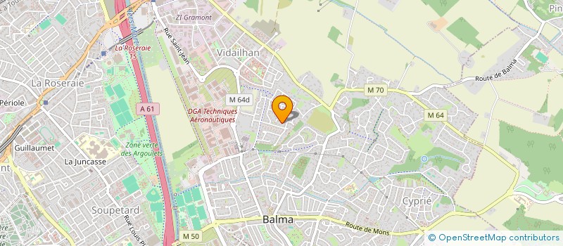 localisation de l'entreprise ALQUEZAR 2  BALMA