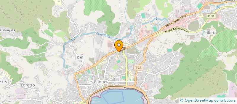 localisation de l'entreprise ALR à AJACCIO