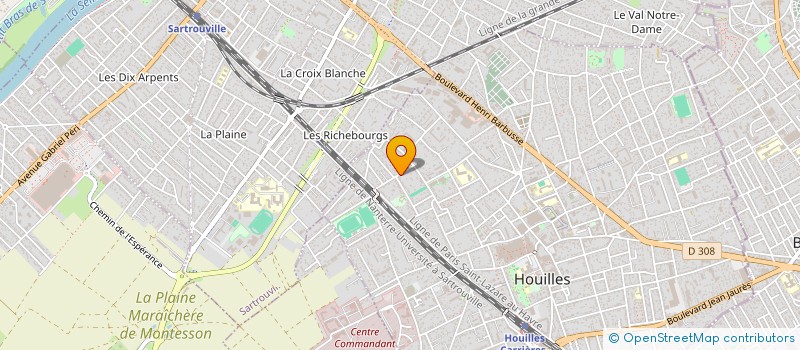 localisation de l'entreprise ALR BAT à HOUILLES