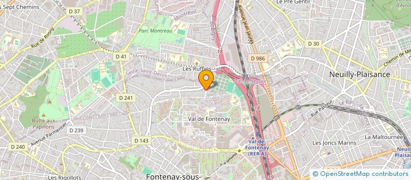 localisation de l'entreprise ALR COM à FONTENAY-SOUS-BOIS