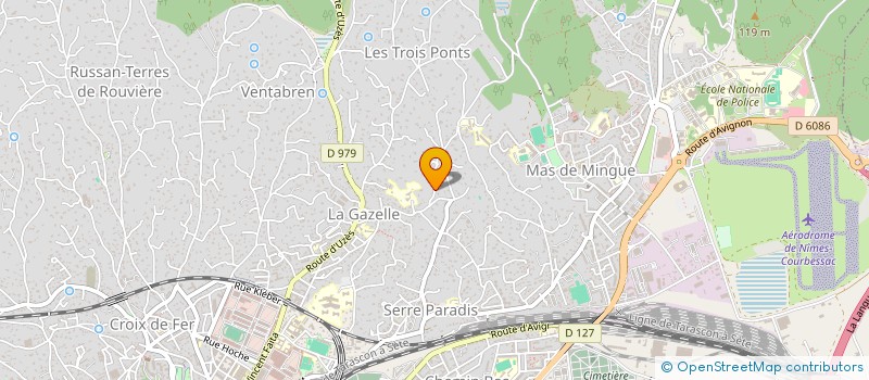 localisation de l'entreprise ALRE  NIMES