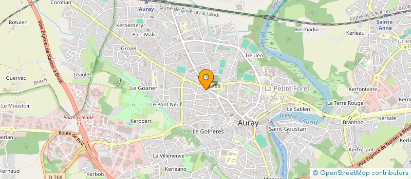localisation de l'entreprise ALRE AUDITION à AURAY