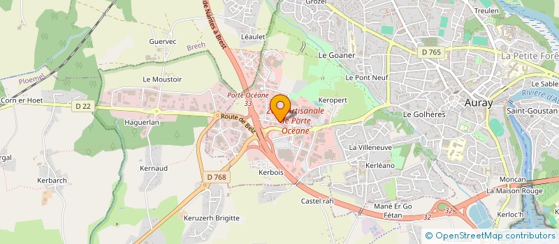 localisation de l'entreprise ALRE BIO SARL COOPERATIVE à AURAY