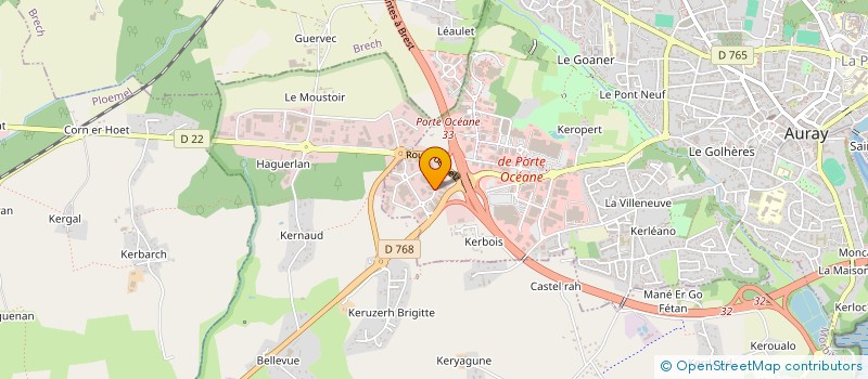 localisation de l'entreprise ALRE-BOBINAGE à AURAY