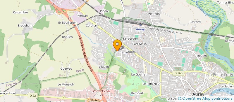 localisation de l'entreprise ALRE COORDINATION à AURAY