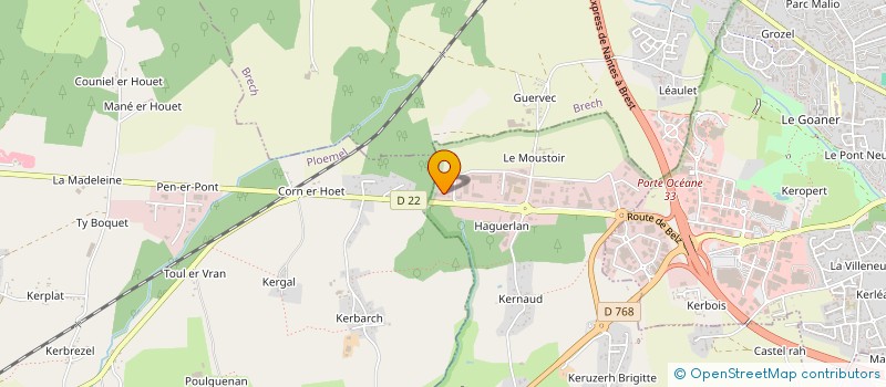 localisation de l'entreprise ALRE LOC à AURAY