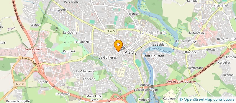 localisation de l'entreprise ALRE PATRIMOINE à AURAY