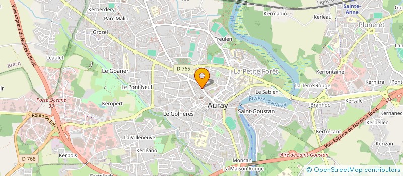 localisation de l'entreprise ALRE RESPI ZEN à AURAY