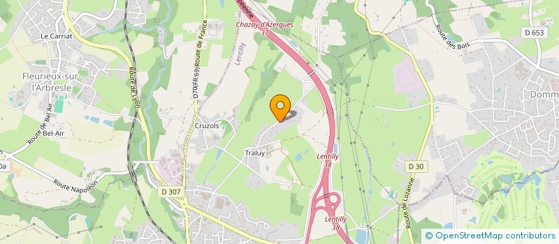 localisation de l'entreprise ALREA INVESTISSEMENT  LENTILLY