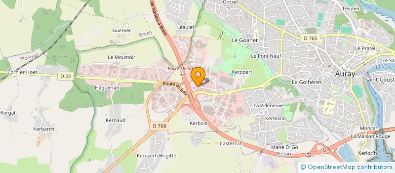 localisation de l'entreprise ALREANNE à AURAY