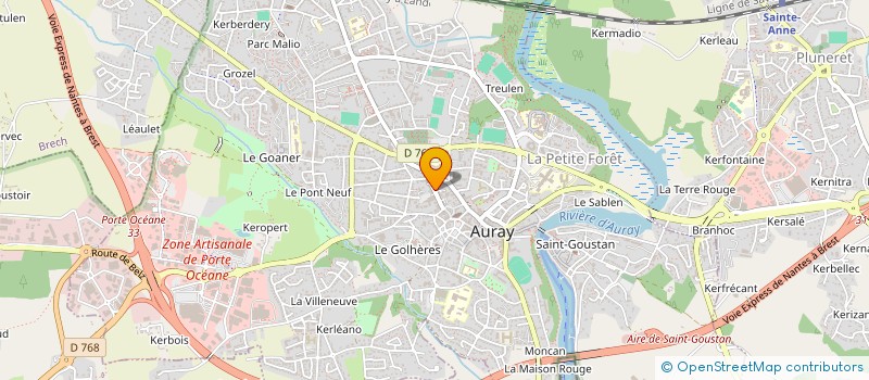 localisation de l'entreprise ALREENNE MOD DESIGN à AURAY